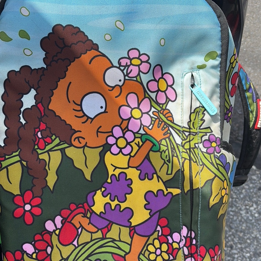 Loungefly Blue and Green Cartoon Character Backpack